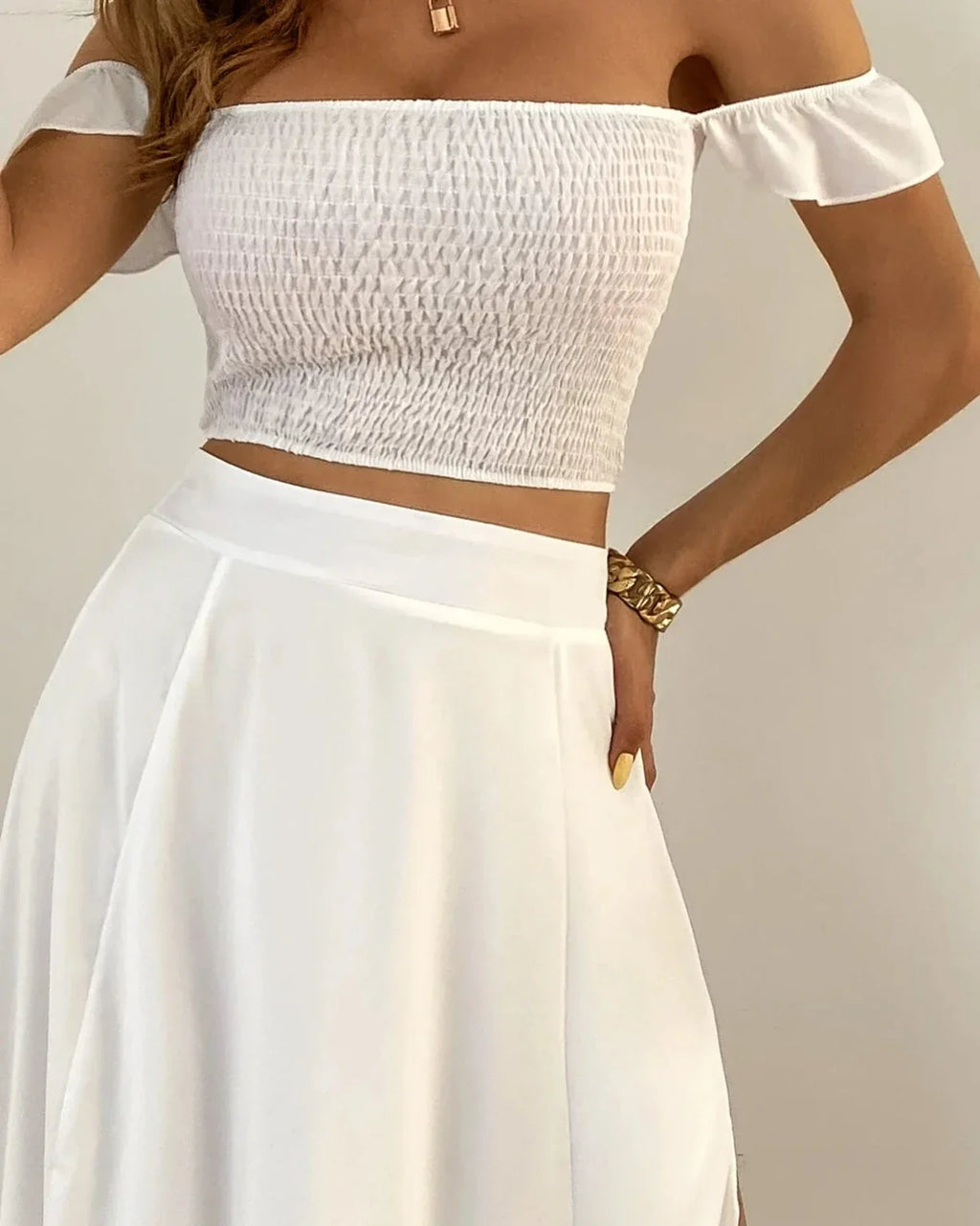 Conjunto Emma de Top y Falda Coordinada