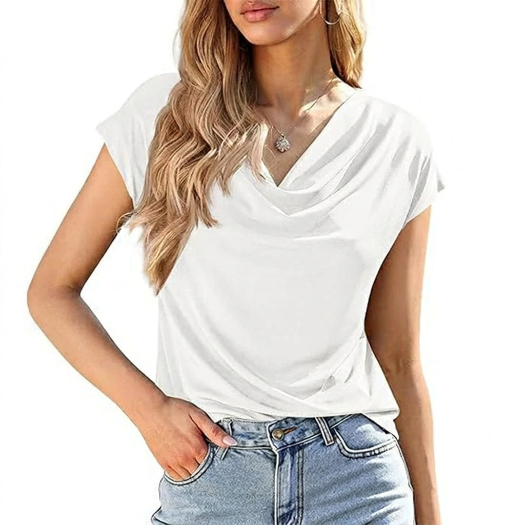 Blusa Aitana de Cuello Drapeado