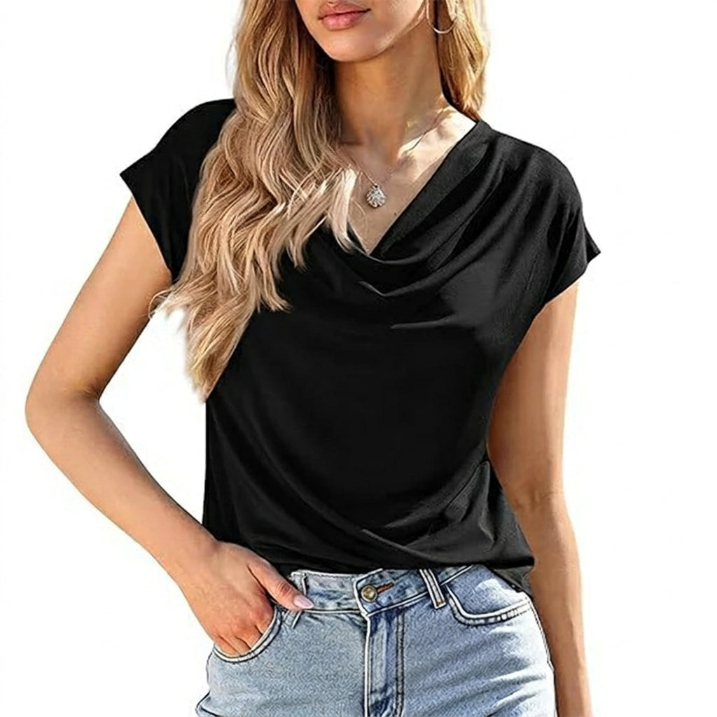 Blusa Aitana de Cuello Drapeado