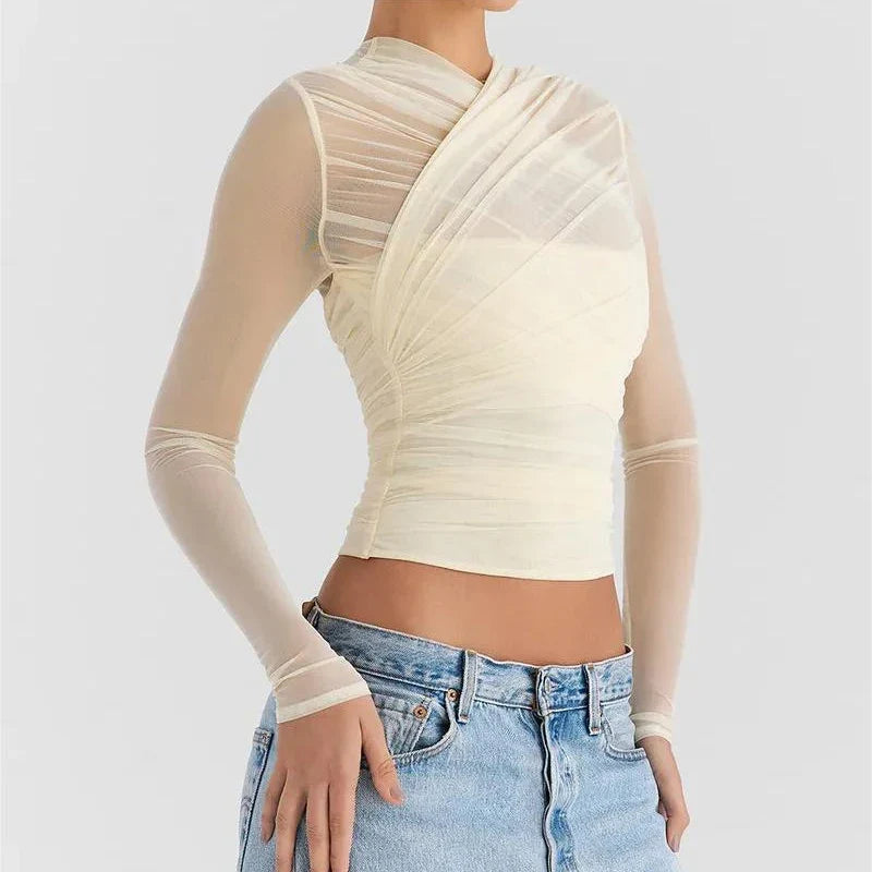 Top de Malla Semitransparente