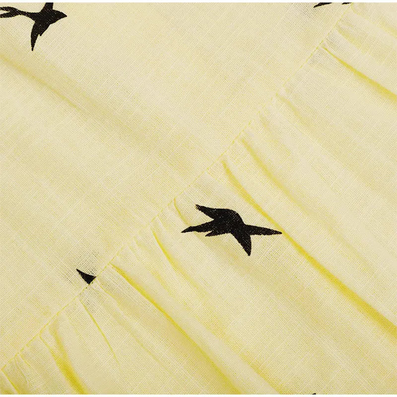 Camisa Estampada de Aves