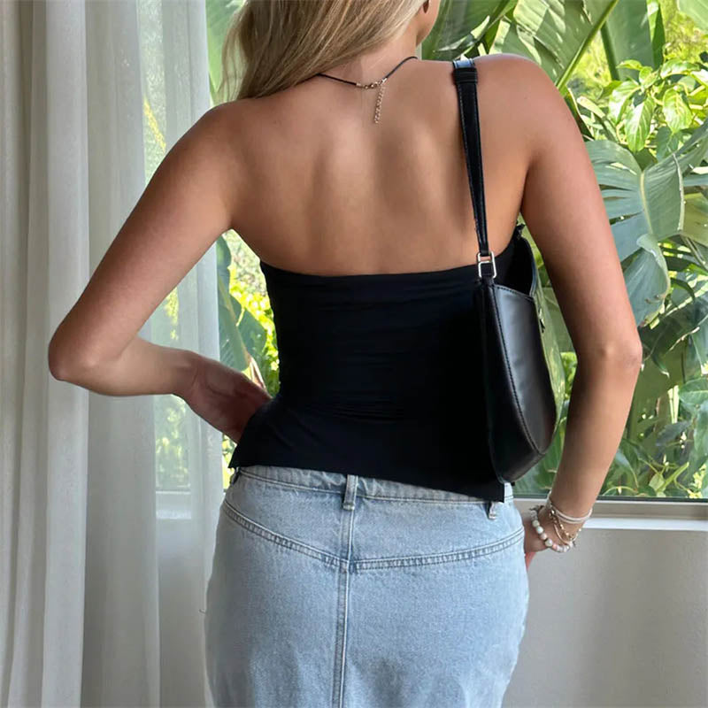 Top Bardot con Aberturas Laterales