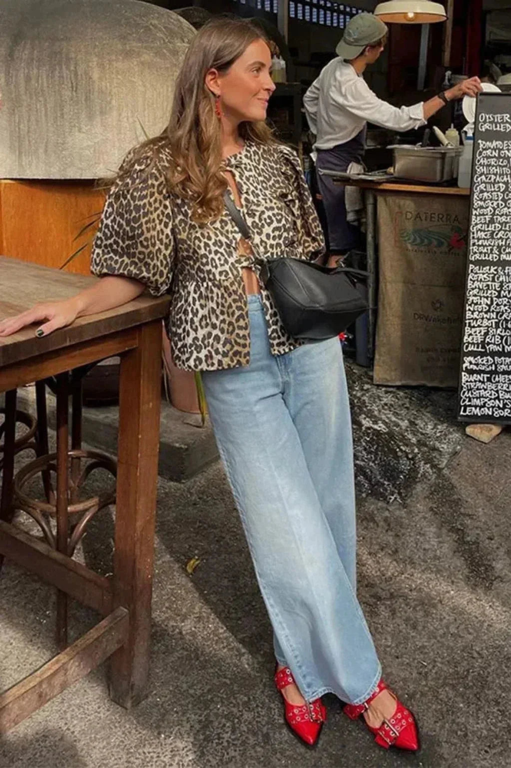 Camisa Leopardo de Corte Fluido