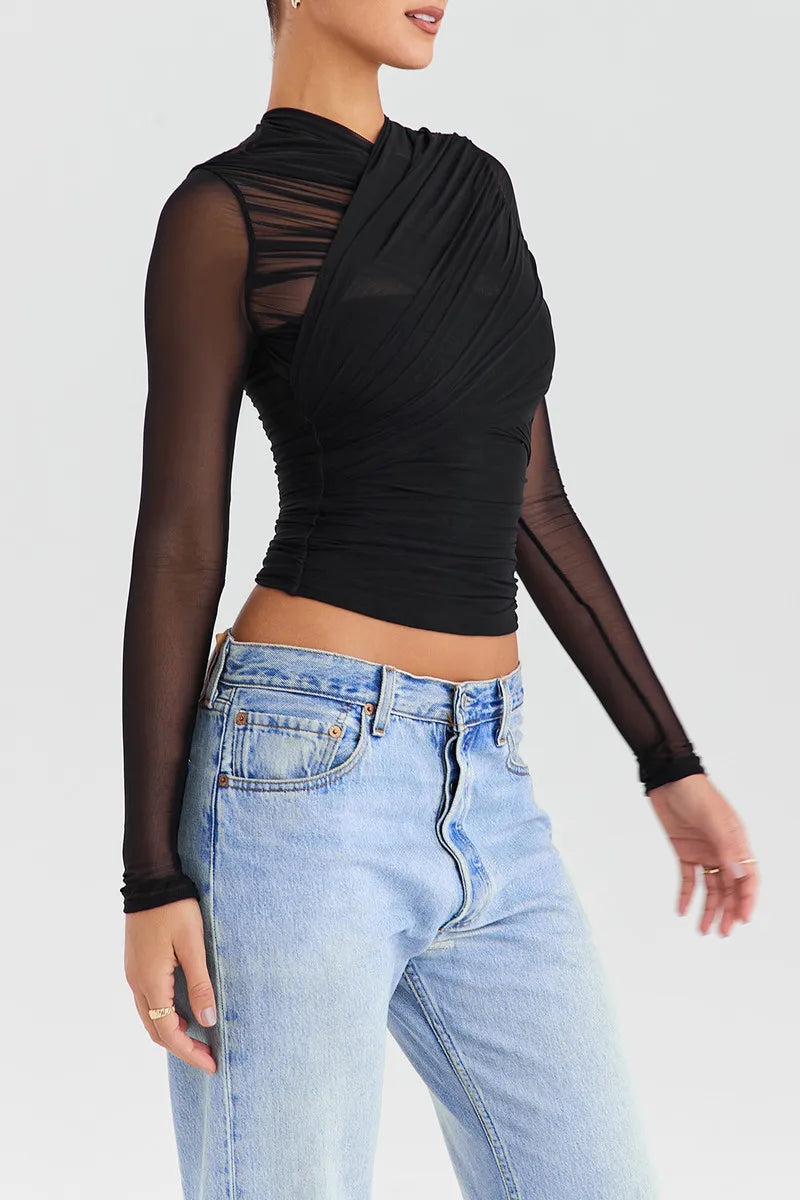 Top de Malla Semitransparente