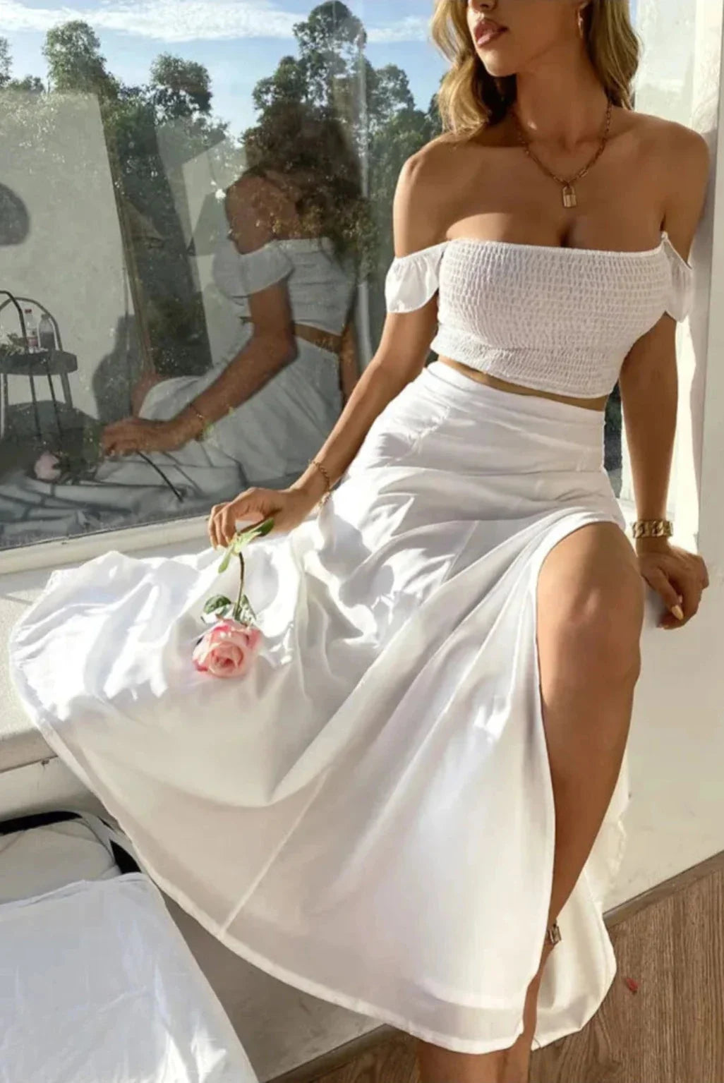 Conjunto Emma de Top y Falda Coordinada