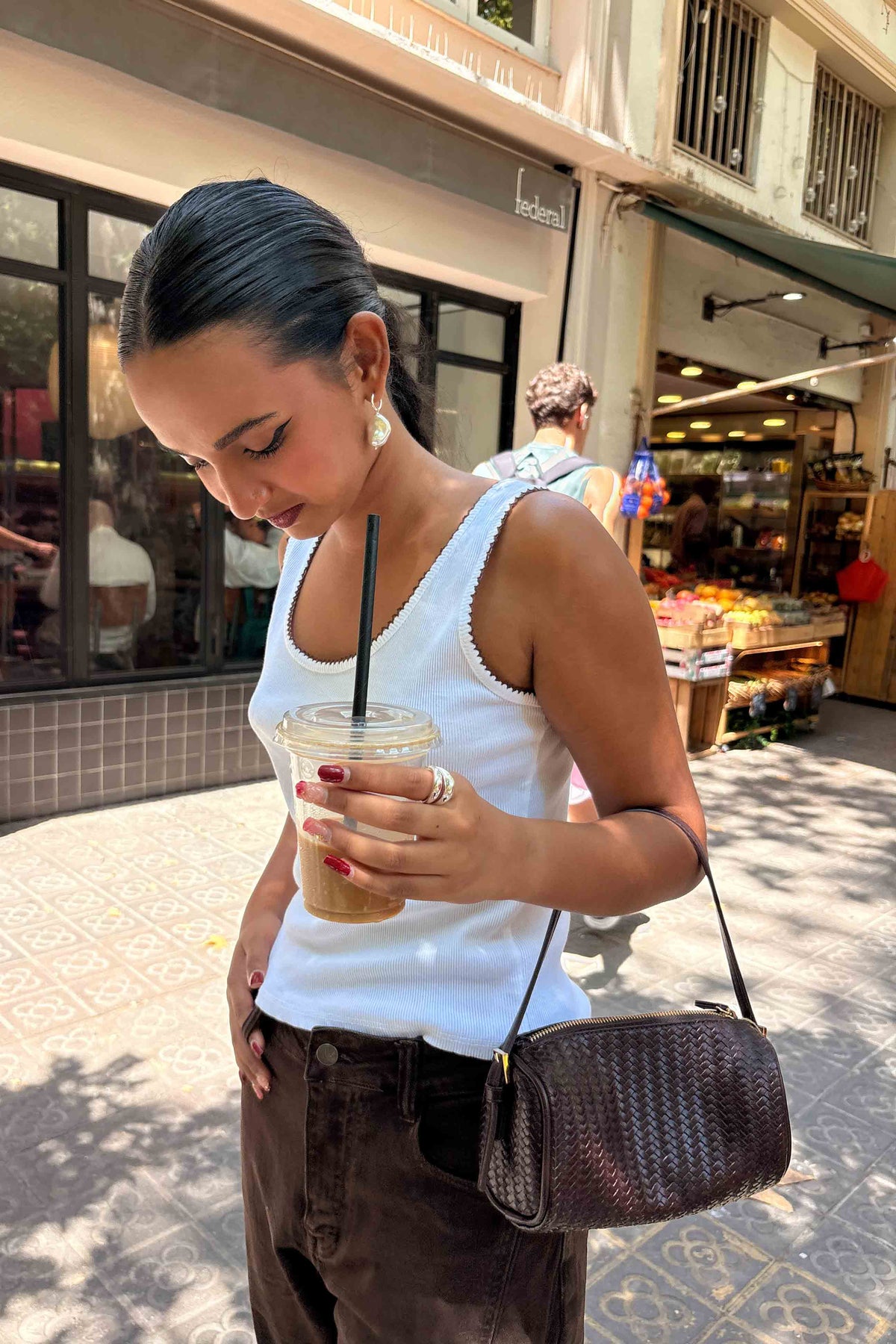 Top Canalé Ondulado Blanco