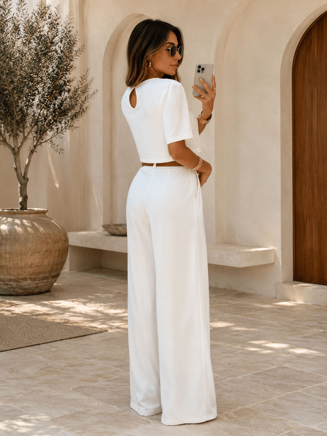 Conjunto Isabelle de Pantalón y Camiseta Fluida